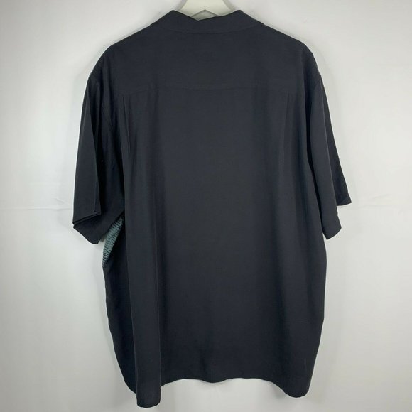 Axist Washable 100% Silk Button Front SS Shirt XXL - Picture 4 of 7